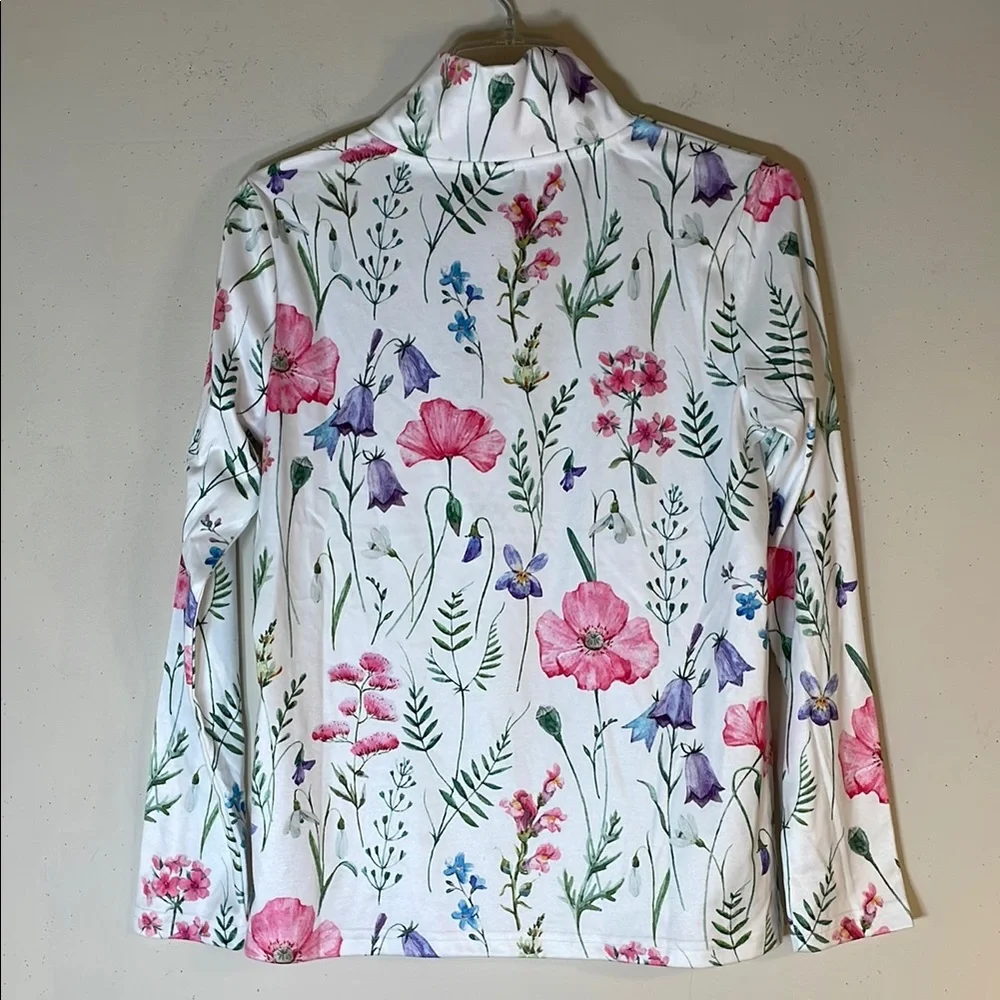 Exclusive Love High Neck Floral Long Sleeve Top. Small. NWT. - Picture 7 of 7